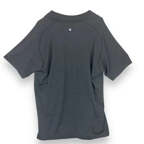 Lululemon Mens Performance Polo Size XXL Gray Short Sleeve‎ Golf Sporty Athletic - Picture 2 of 11